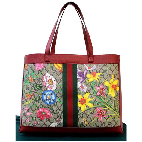 gucci ophidia gg flora medium tote|gucci gg ophidia shoulder bag.